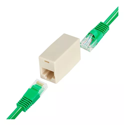 ADAPTADOR CONECTOR RJ45 POR UNIDAD (CONECTOR PARA CABLE RED)