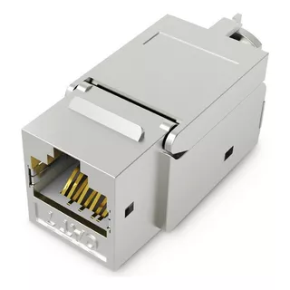 ADAPTADOR CONECTOR RJ45 POR UNIDAD METALICO(CONECTOR PARA CABLE RED)