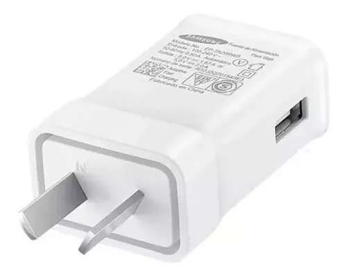 ADAPTADOR DE PARED SAMSUNG BLANCO - NEGRO 2AMP ORIGINAL