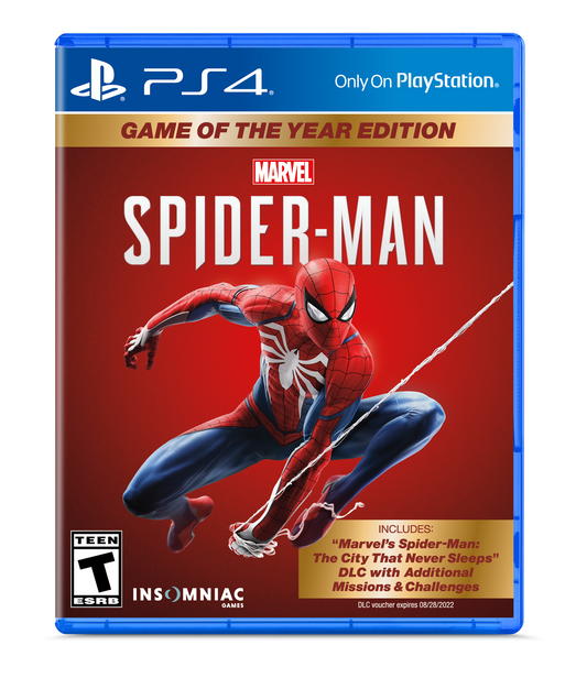 JUEGO PS4 SPIDERMAN GAME OF THE YEAR EDITION